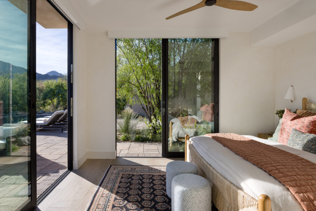 Bedroom in Indian Wells House by AM Interiors