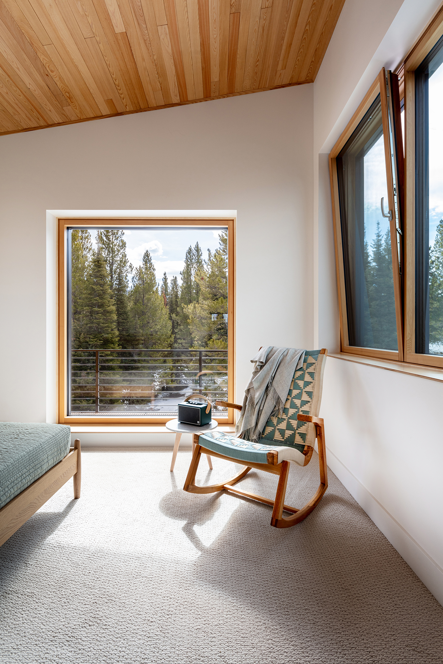 Bedroom in Montana Passive House by Love Schack Architecture