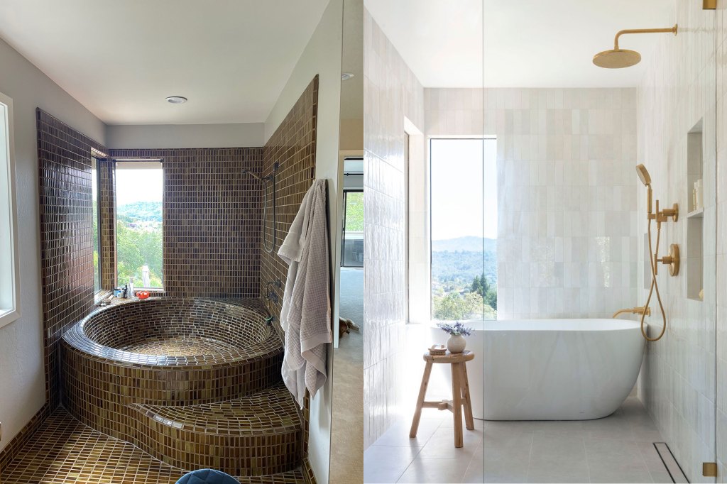 Before & After: A Carpeted '70s Bathroom Gets the Spa Treatment