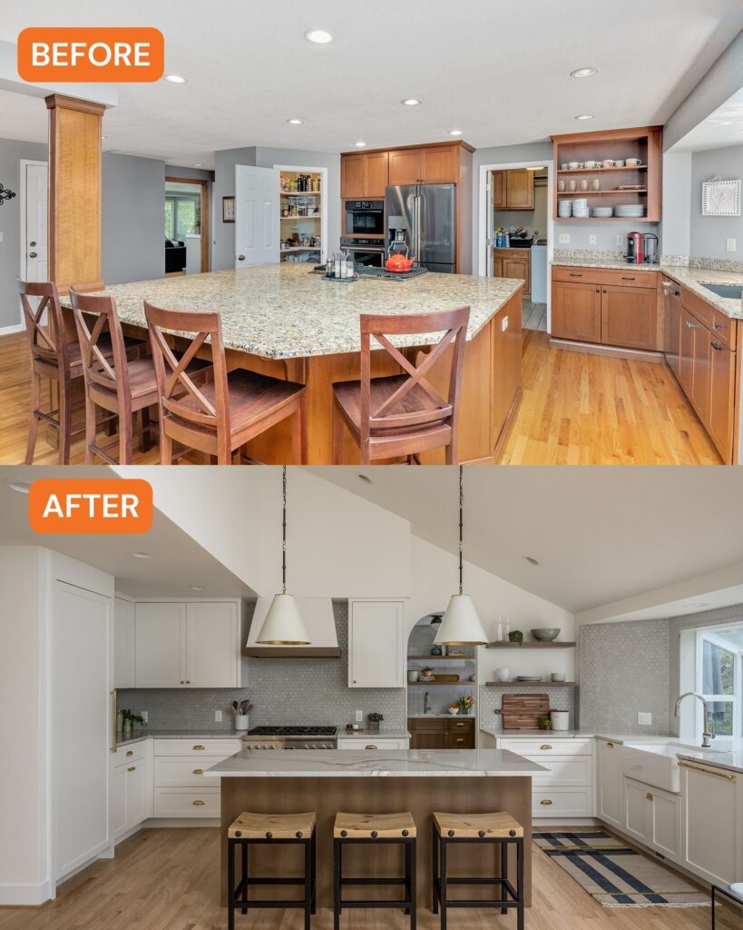 Before and After Portland Kitchen by Kelly McDougall