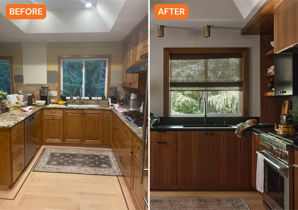 Before and After SF Kitchen Makeover by Danielle Lievre