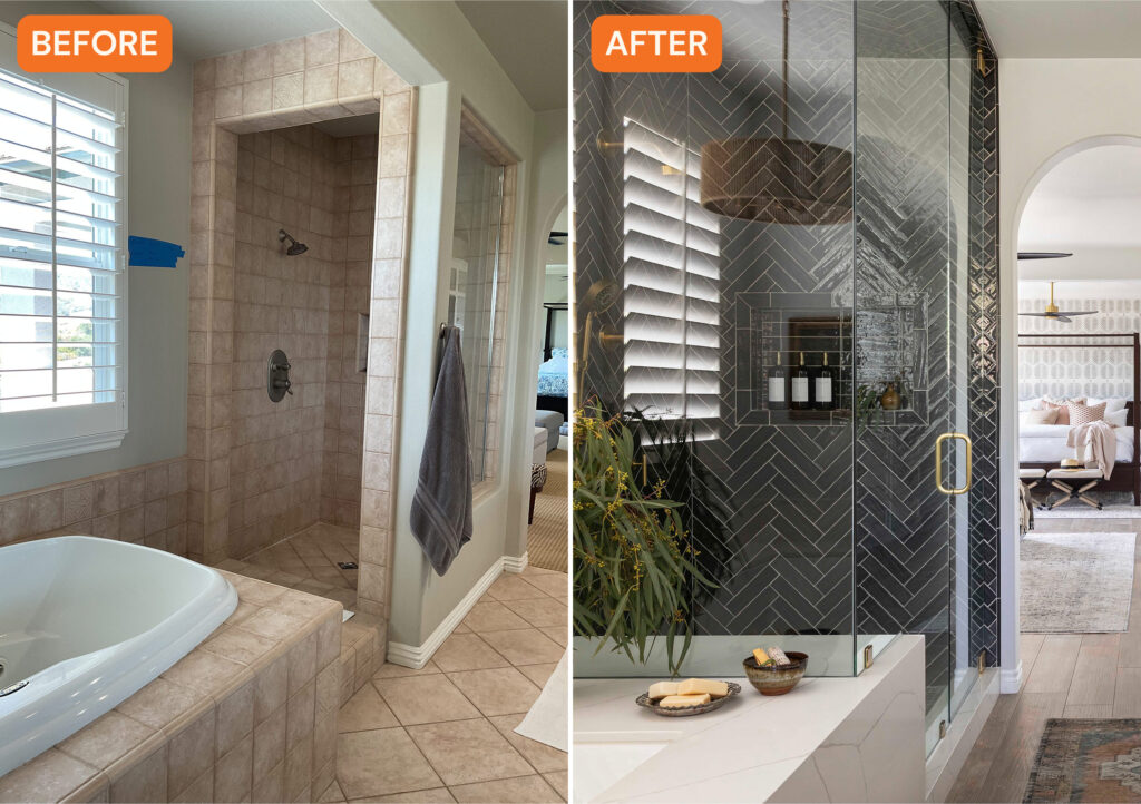 Before and After Shower JKB Design