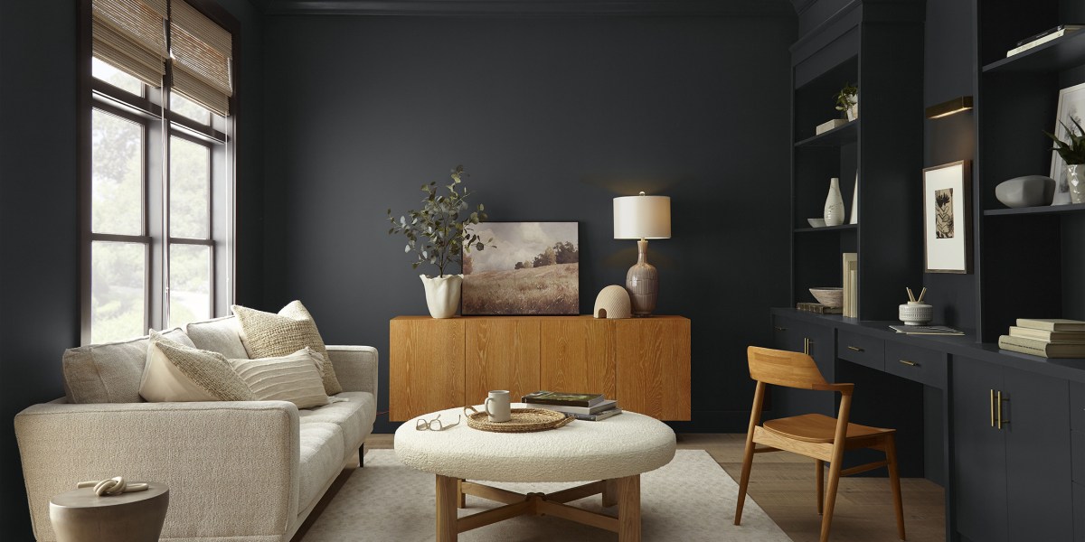 Behr Cracked Pepper Seating Area