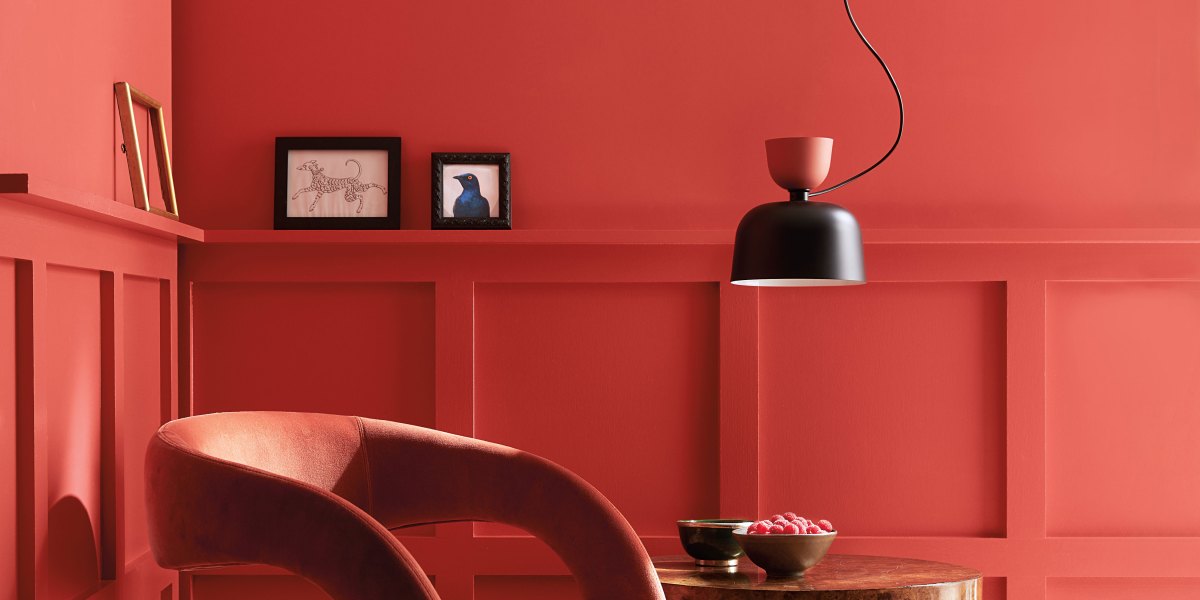 Benjamin Moore Raspberry Blush Corner Room