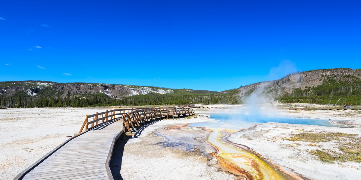 Biscuit Basin Sapphire Pool Yellowstone
