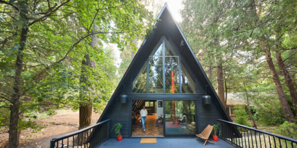 This Cozy Black A-Frame Is Mountain Retreat Goals