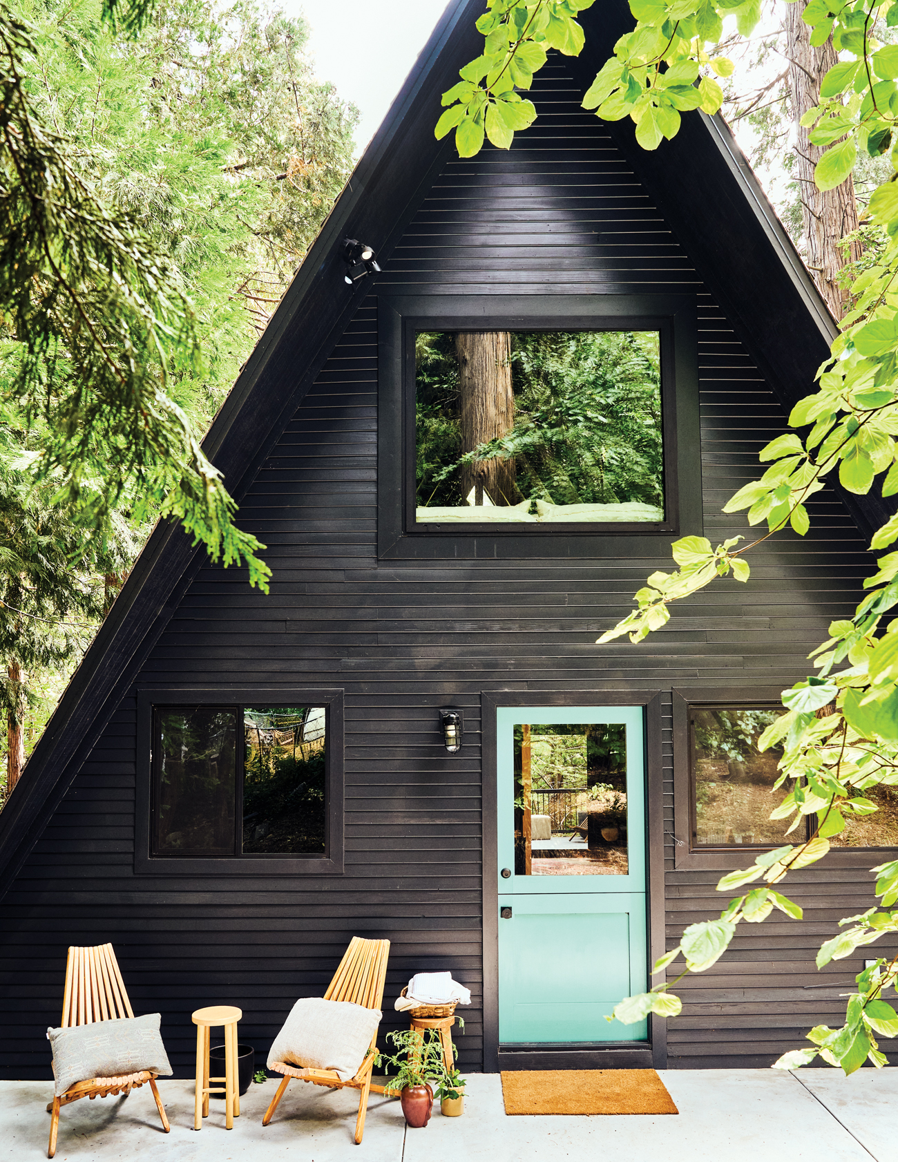 Black A-Frame Crestline Exterior