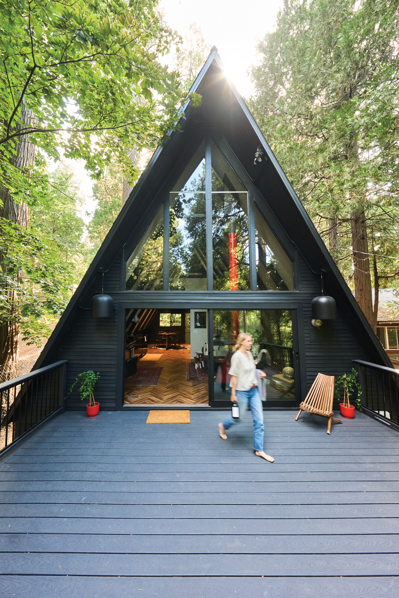 Black A-Frame Crestline Trex Deck