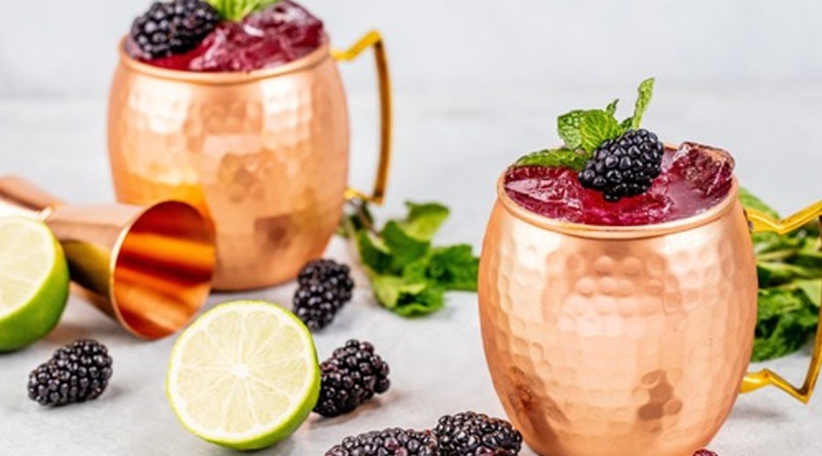Cocktail in Copper Mug