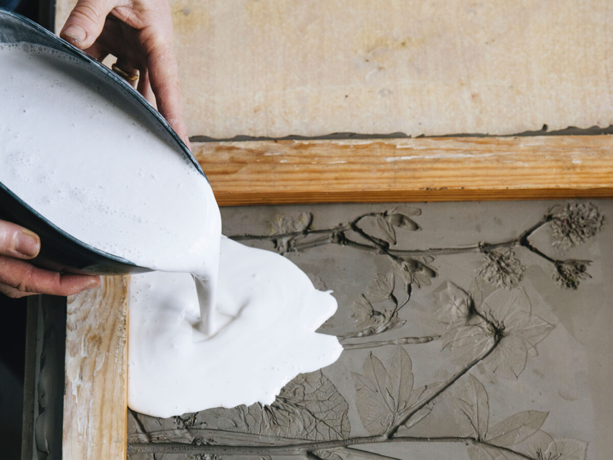 Pouring Plaster