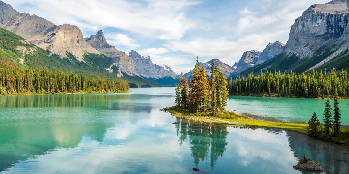 Jasper National Park, Maligne Lake and Spirit Island
