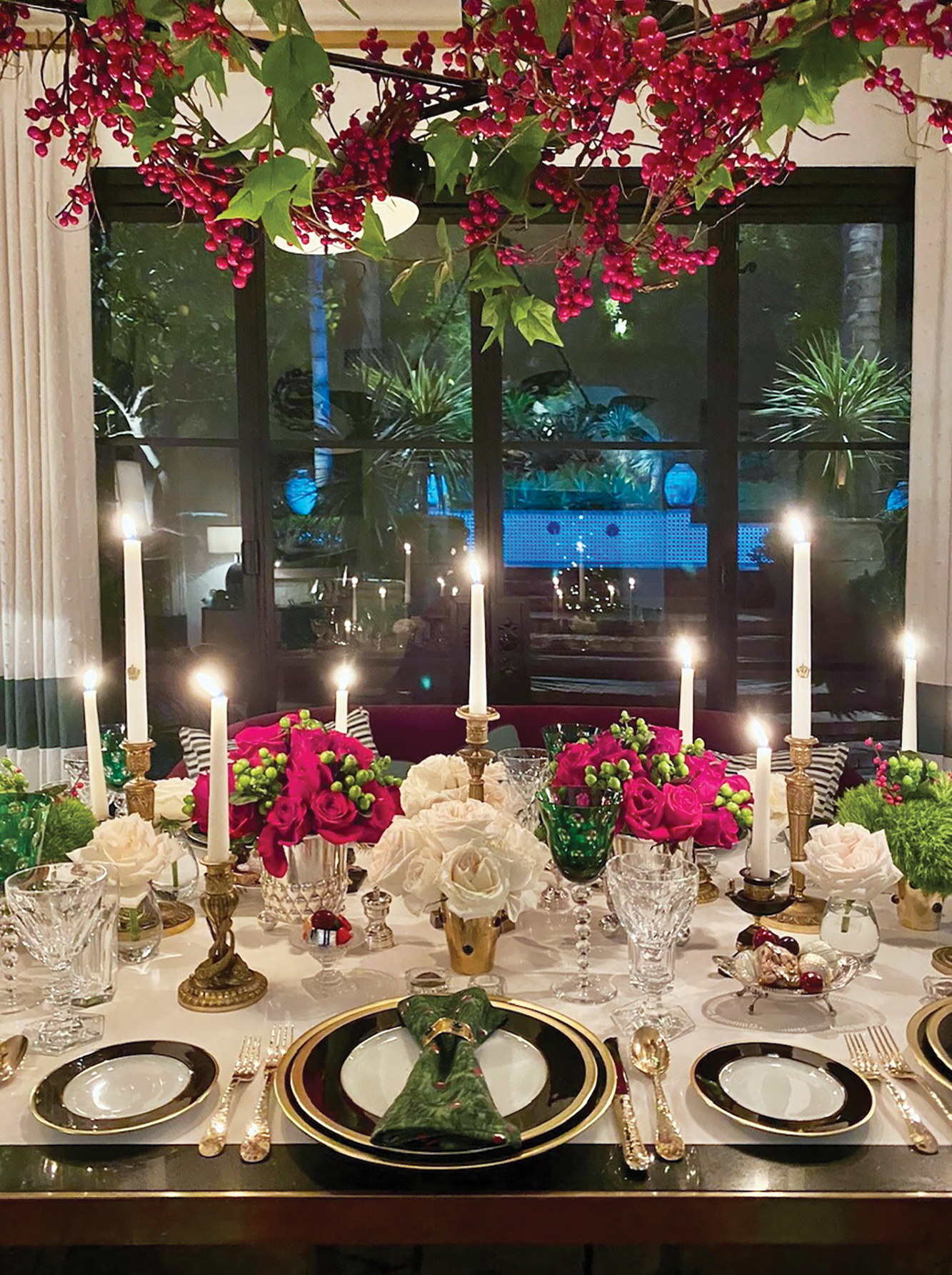 Holiday Table Maximalist Decor