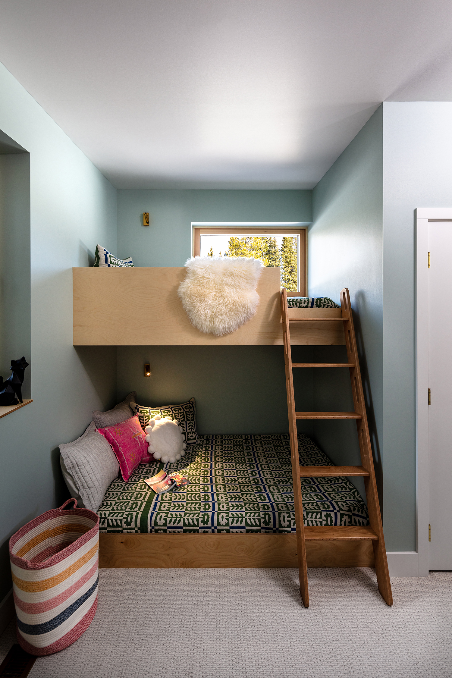 Bunk Bed in Montana Passive House by Love Schack Architecture