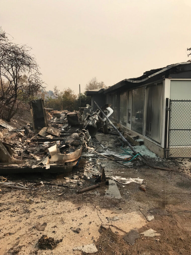 Airstream Post Woolsey Fire