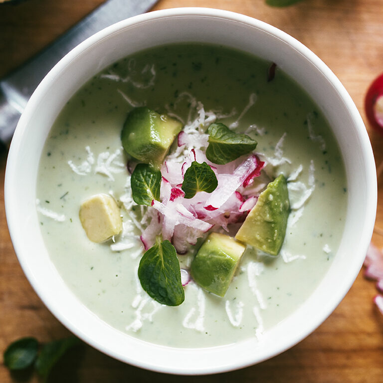 Chilled Avocado and Yogurt Soup