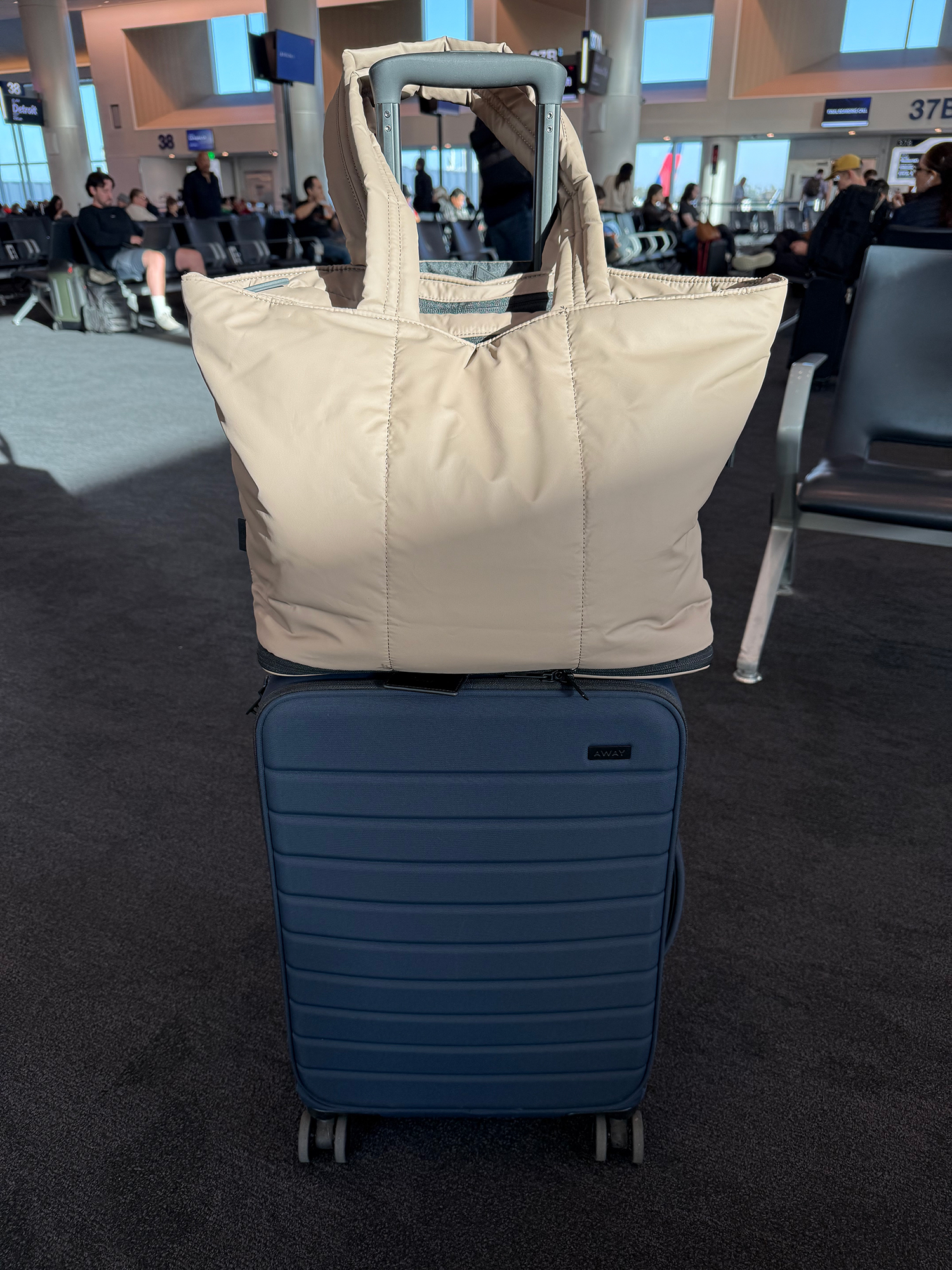 Calpak Luka Tote at Airport