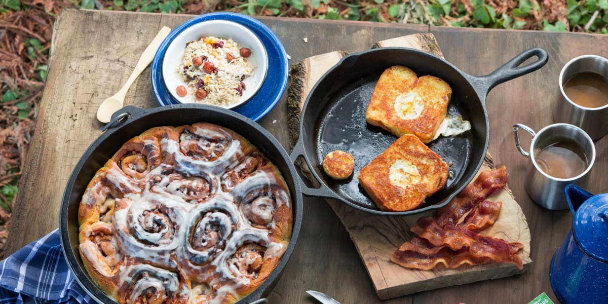 Camp Breakfast Dutch Oven Cinnamon Rolls