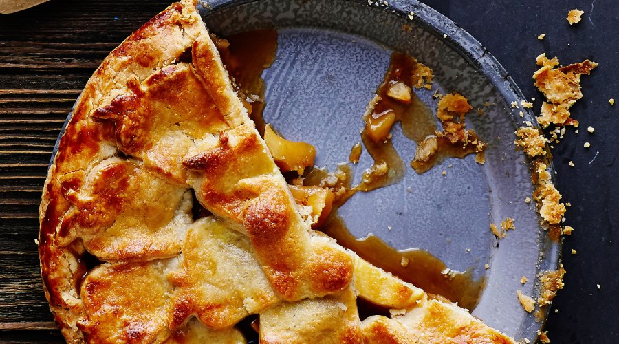 Caramel Apple Pie with Pastry Cutouts