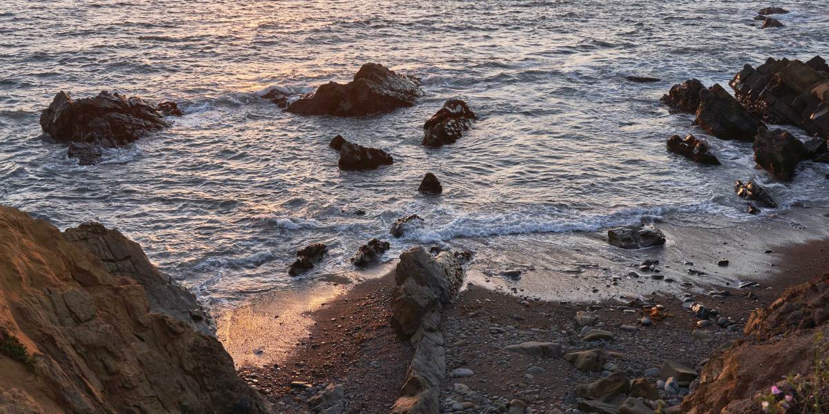 Sunset over Moonstone Beach Cambria