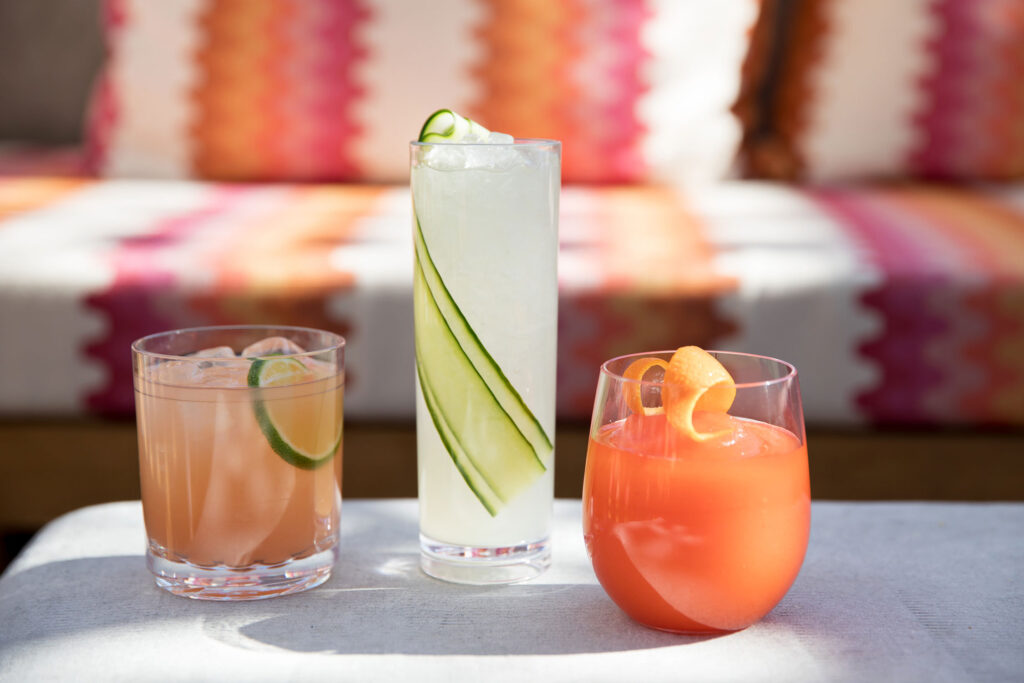 Cocktails at High Bar at Kimpton Rowan Palm Springs