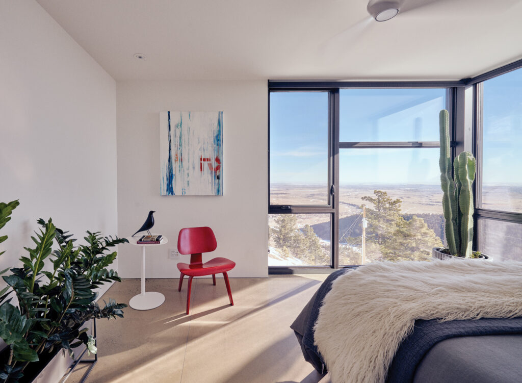 Colorado Modern House Primary Bedroom