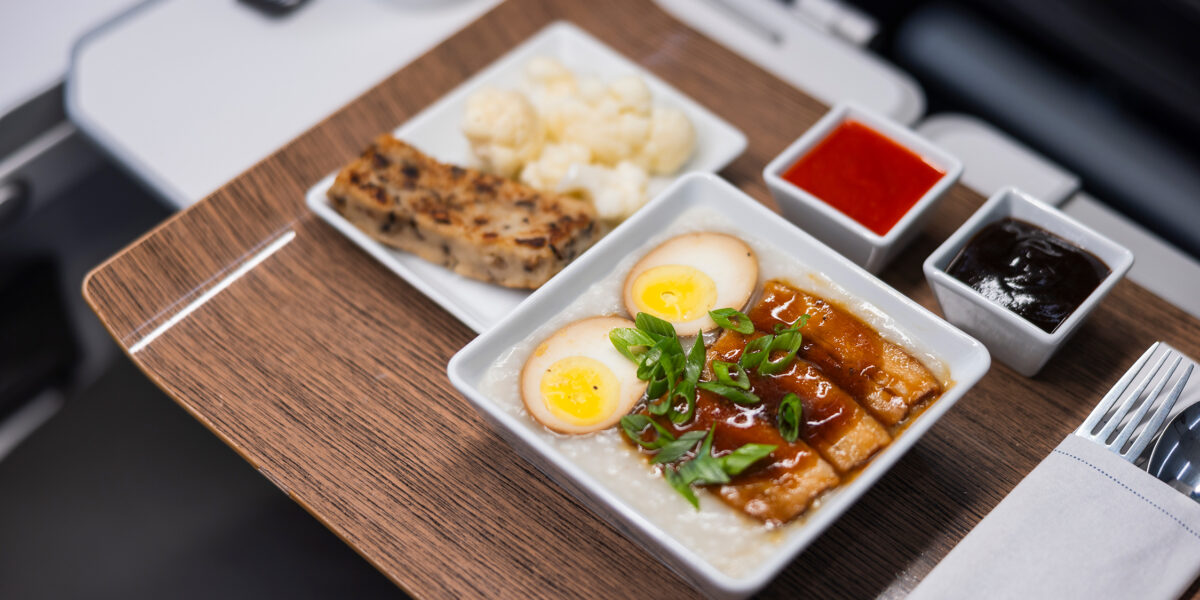 Congee by Brandon Jew on Alaska Airlines