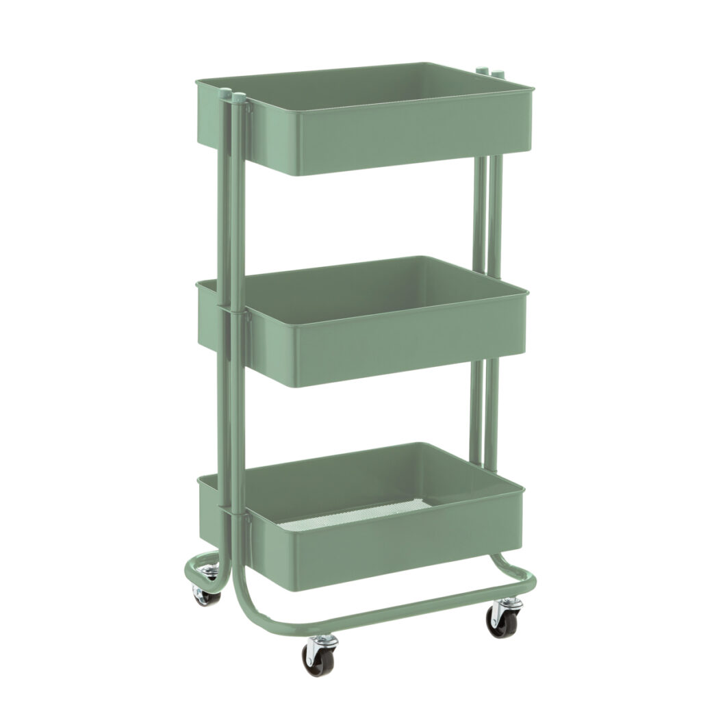 The Container Store Rolling Cart Sage