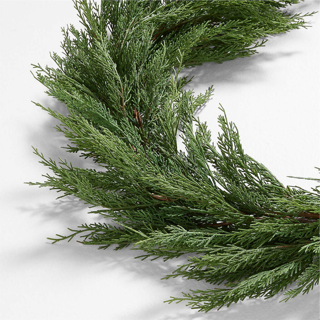 Crate & Barrel Faux Cypress Garland