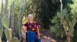 Felicia Cocotzin Ruiz in the Garden