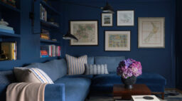 Dark Blue Living Room