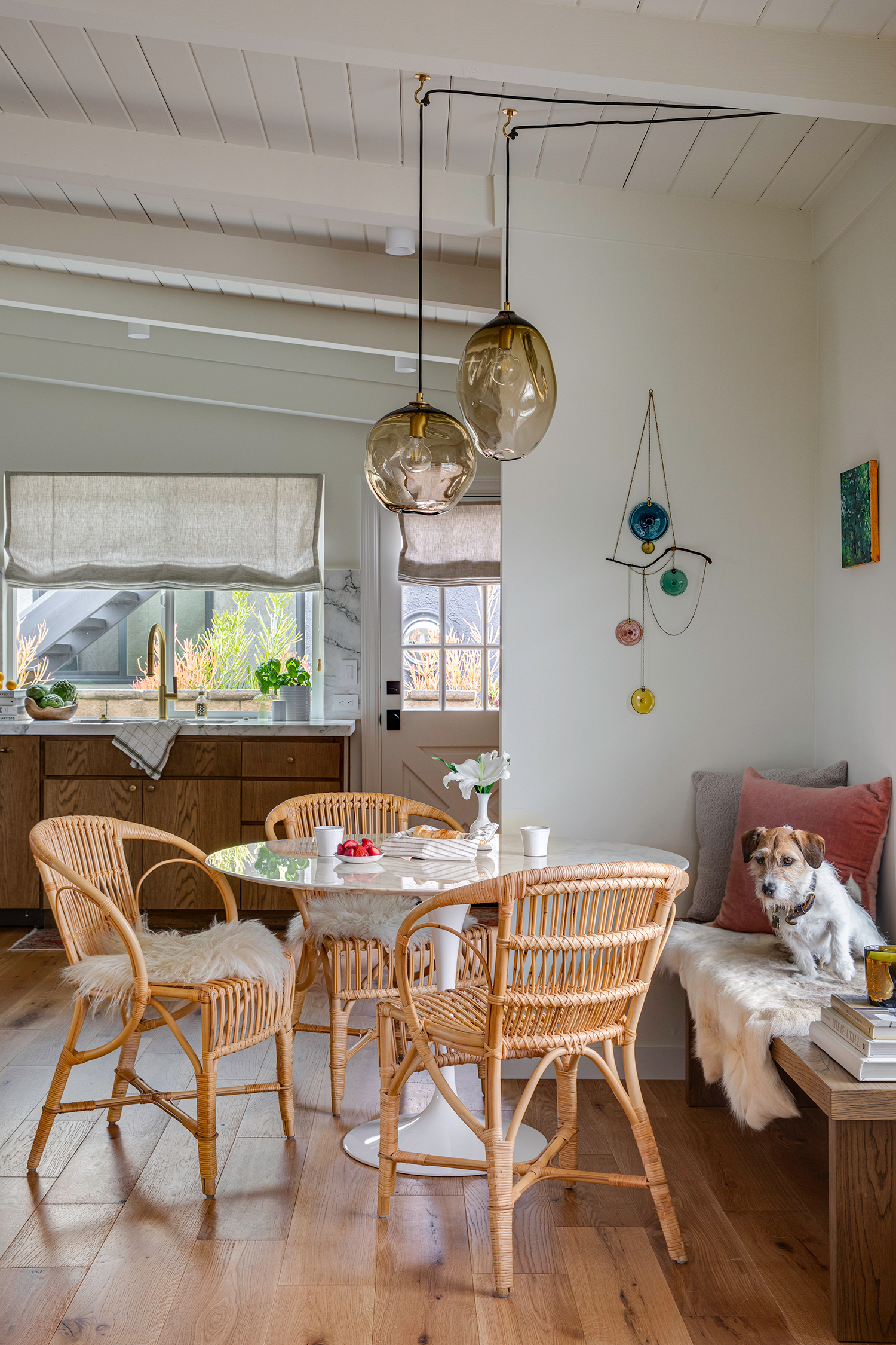 Dining Area in Dana Point Beach Bungalow by Tania Cassill