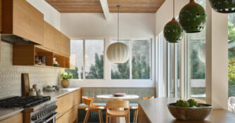 Dining Area in Galley Kitchen by Kirsten Blazek