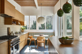 Dining Area in Galley Kitchen by Kirsten Blazek