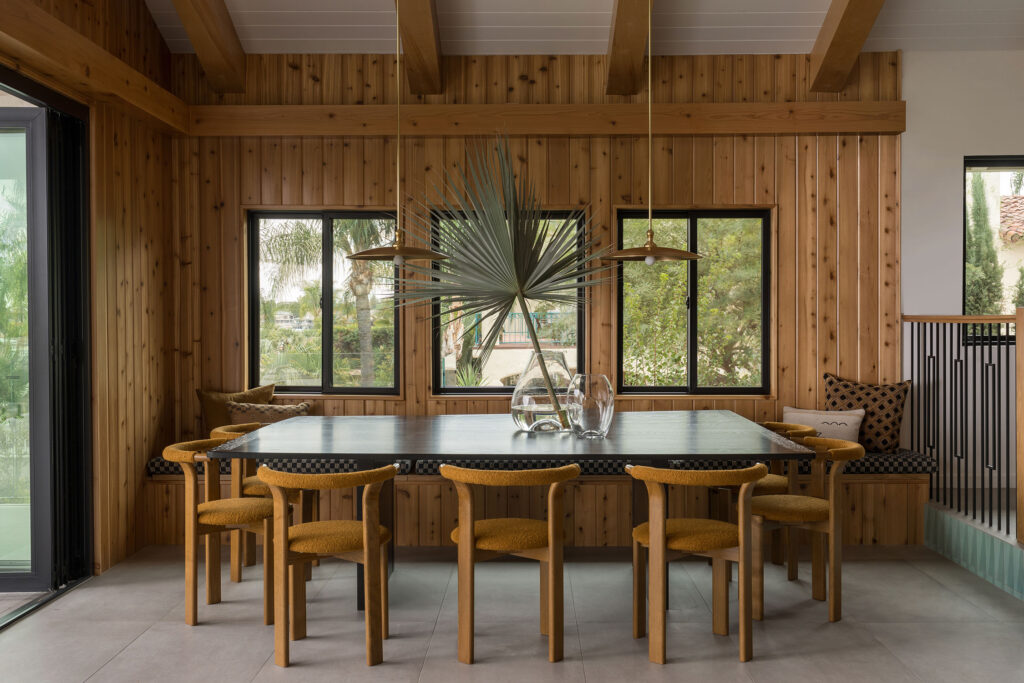 Dining Room in 1970s Lake House by Lizzie Green