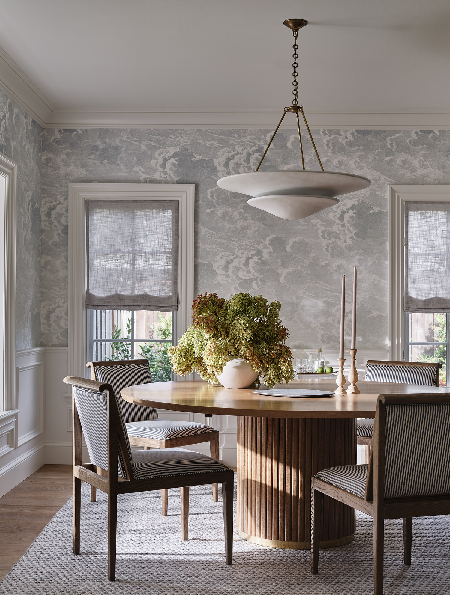 Dining Room in Cape Cod House by MEM Interiors