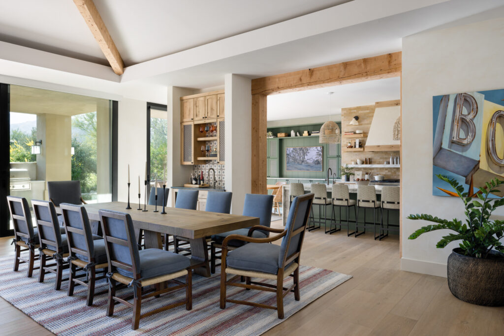 Dining Room in Indian Wells House by AM Interiors