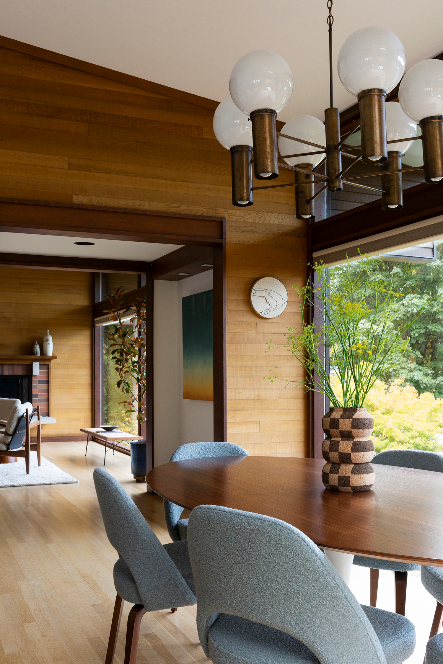 Dining Room in Mid-Century Seattle House by Erin King