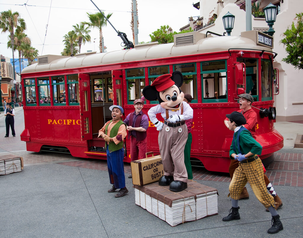 Disney California Adventure Red Car Trolley