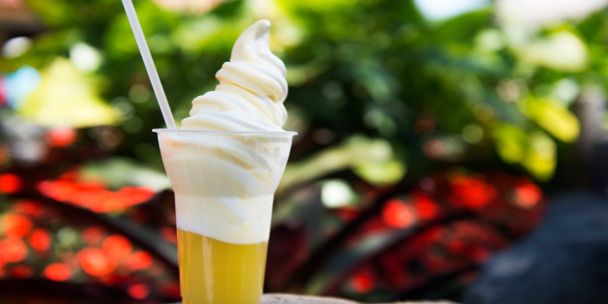 A cup of Dole Whip at Walt Disney World