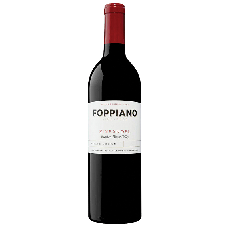 2021 Foppiano Zinfandel Russian River Valley Bottle Shot