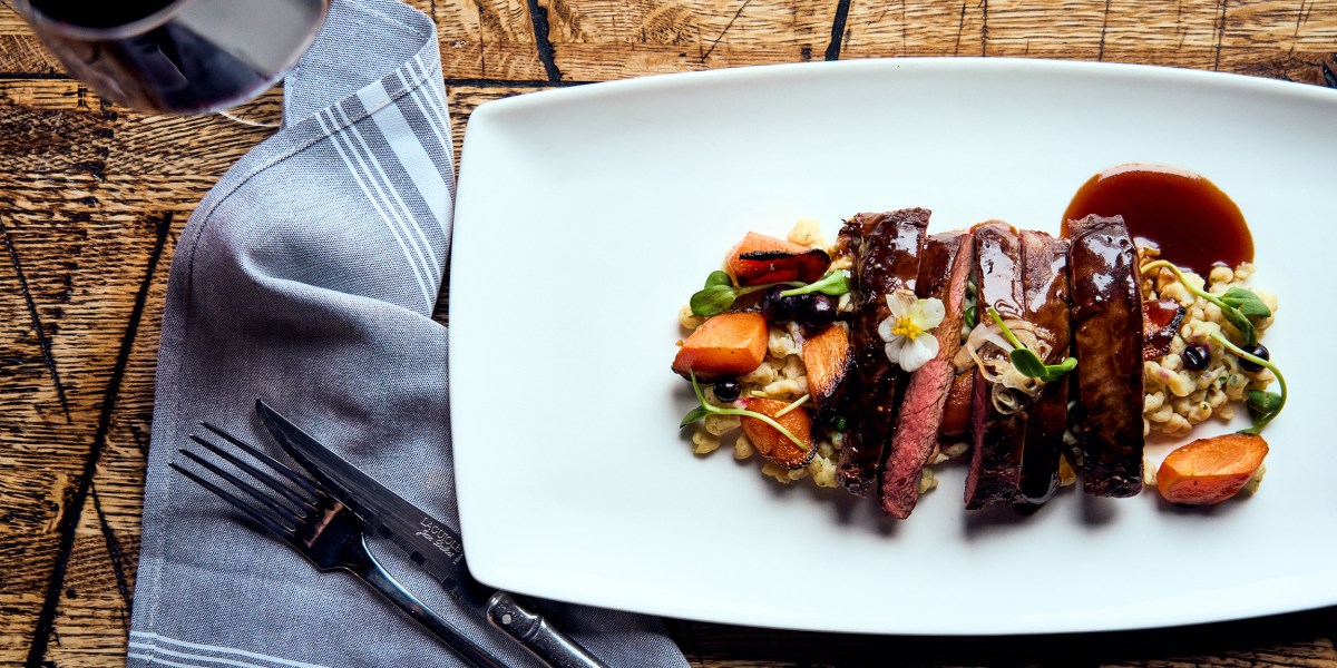 RGE RD Bison with Hazelnut Spätzle