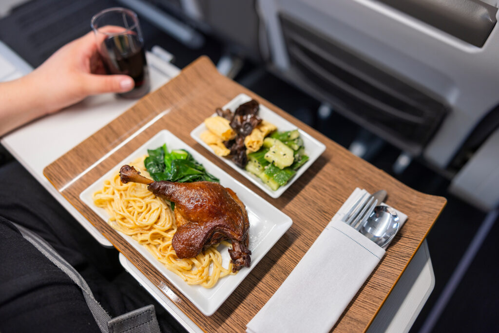 Duck Leg Dish by Brandon Jew on Alaska Airlines