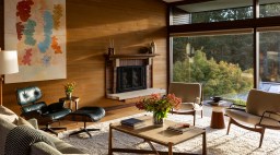 Eames Chair in Living Room in Mid-Century Seattle House by Erin King