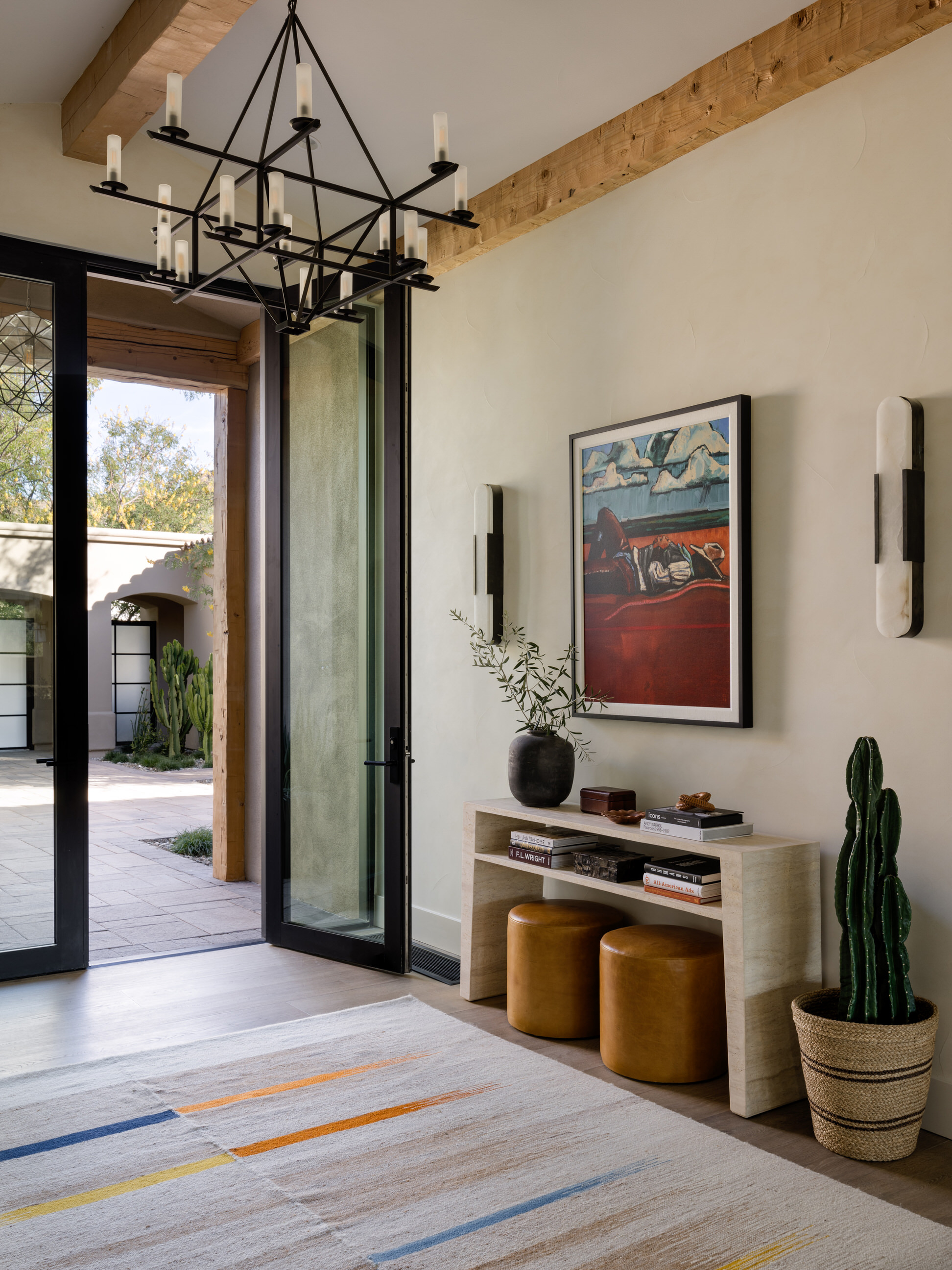 Entry in Indian Wells House by AM Interiors