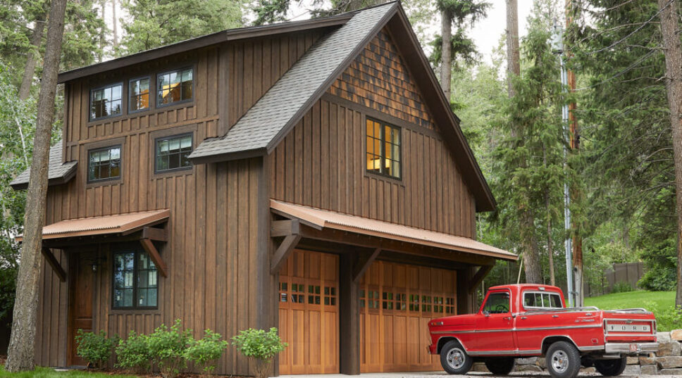 This 3-Car Garage and Boathouse Has a Stunning Surprise Upstairs