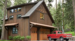 Exterior Garage in Montana Boathouse by Adrian Dagli Interior Wanderer