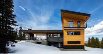 Exterior in Montana Passive House by Love Schack Architecture