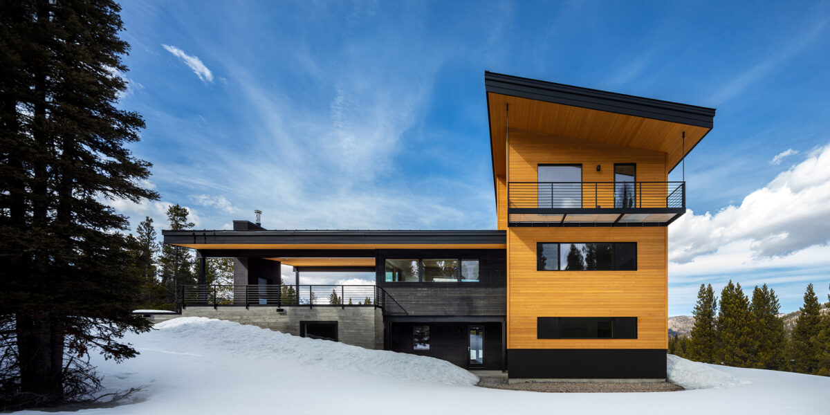 Exterior in Montana Passive House by Love Schack Architecture