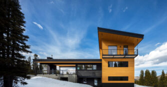 Exterior in Montana Passive House by Love Schack Architecture