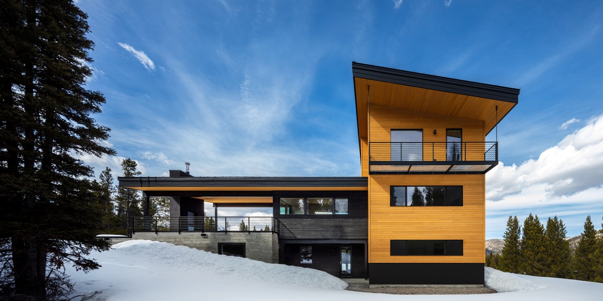 Exterior in Montana Passive House by Love Schack Architecture